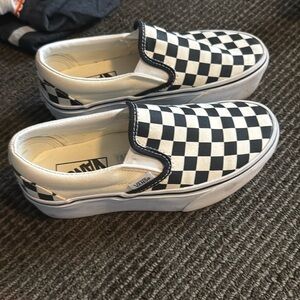 Vans platform checker sneakers